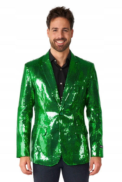 Kostým Sako Zelené Flitry Suitmeister Deluxe Karneval S