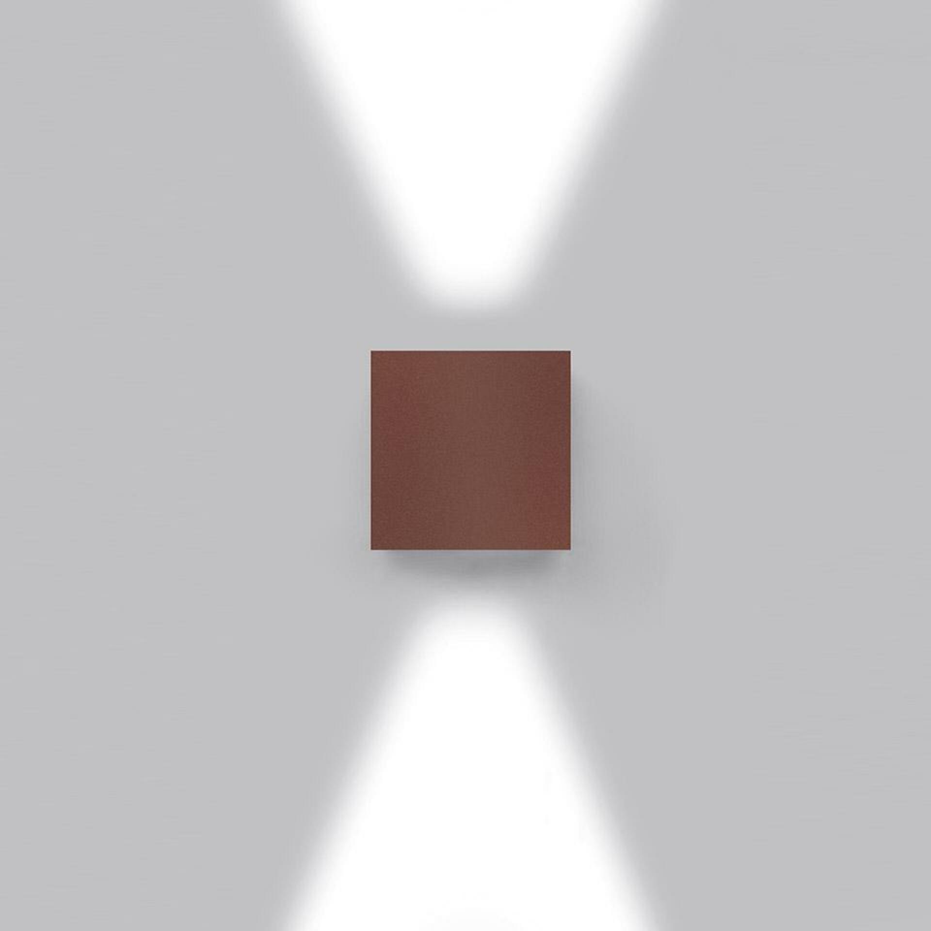 Artemide Effetto 14 štvorcové Led svietidlo 2 lúče hrdzu T42012LW10