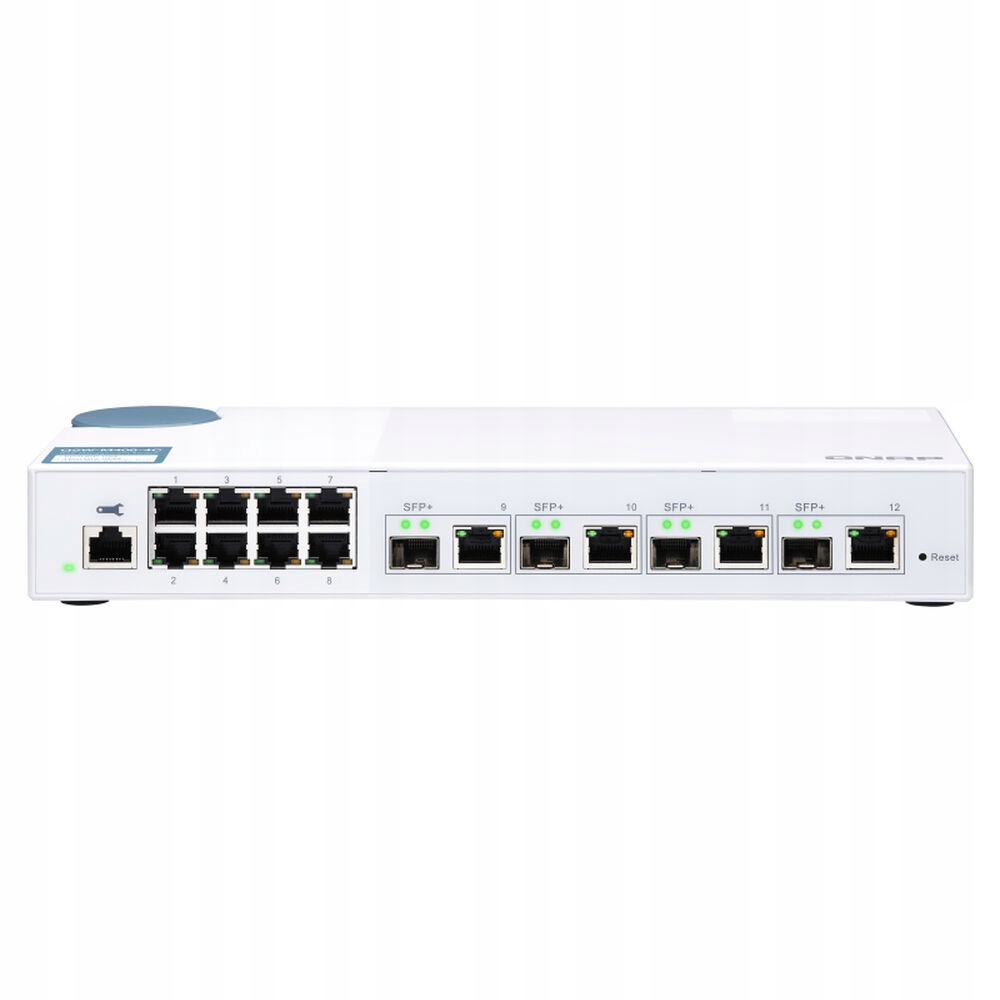 Prepínač Qnap QSW-M408-4C 12portový 10GbE Gigabit Ethernet