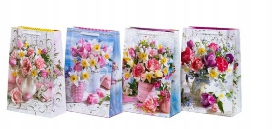 Torebka na prezenty urodzinowa BUKIET TL4 1szt