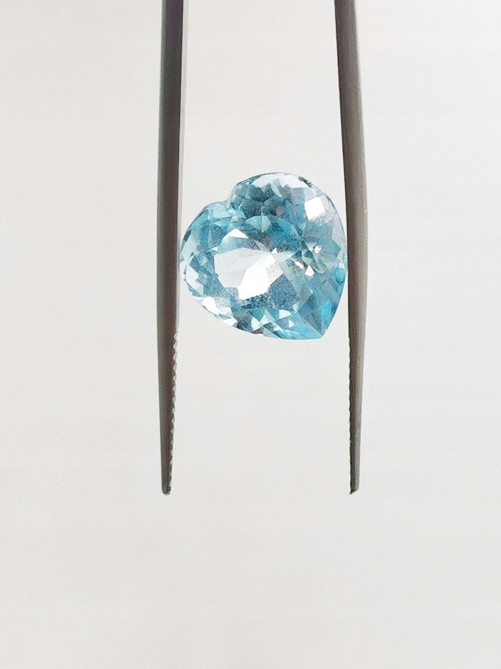 topaz srdce Baby Blue 8,99 karát 12,70 x 12,50 x 8,3 mm certifikát