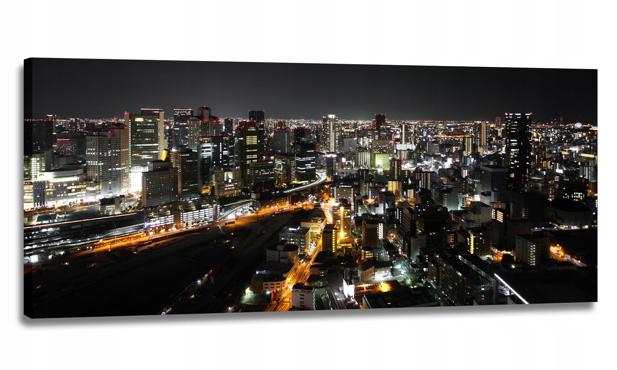 Obraz Led 150x60 Nástěnná Lampa Město V Noci