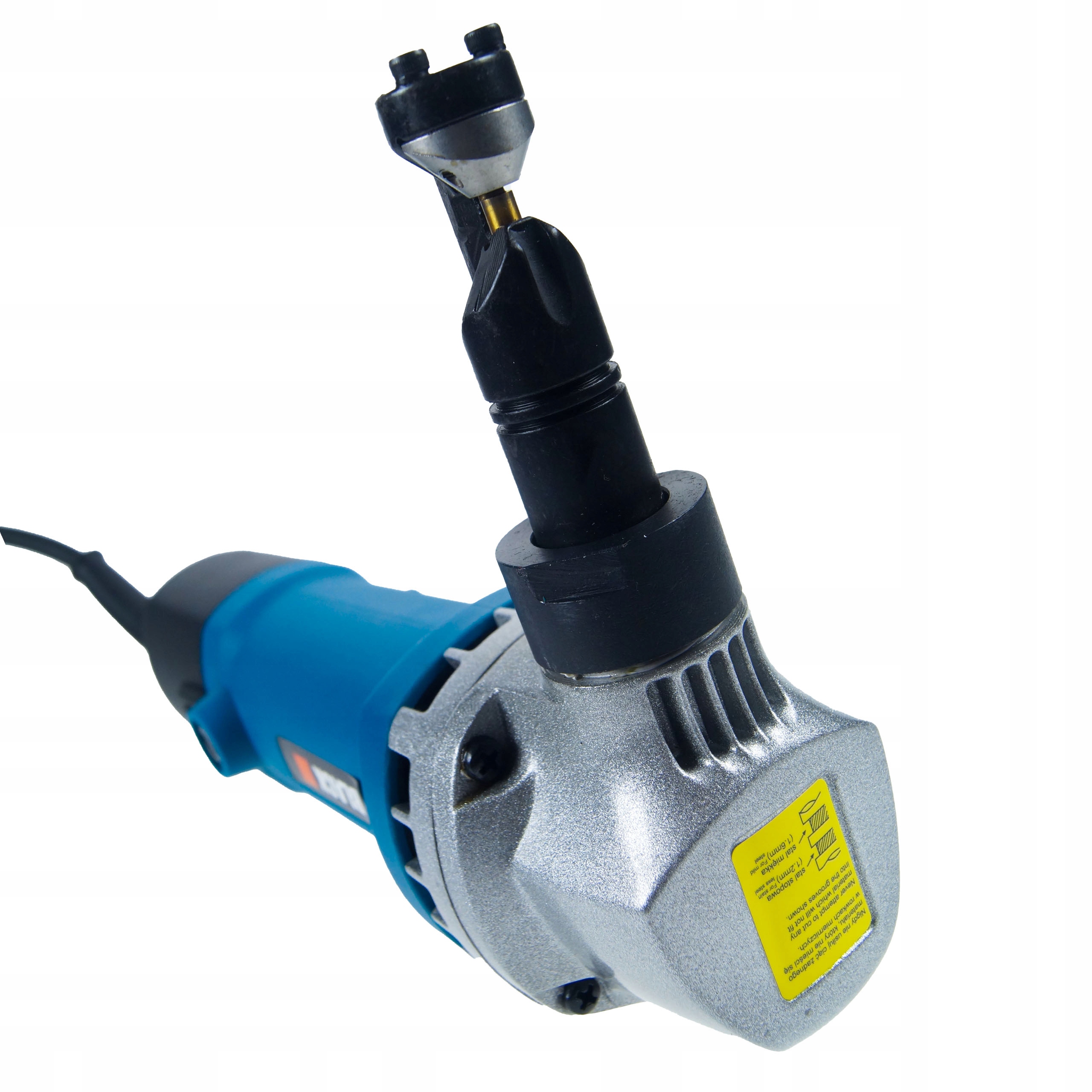 Nożyce Elektryczne Cięcia Blachy Falistej Prostej Trapezowej Mocne Black