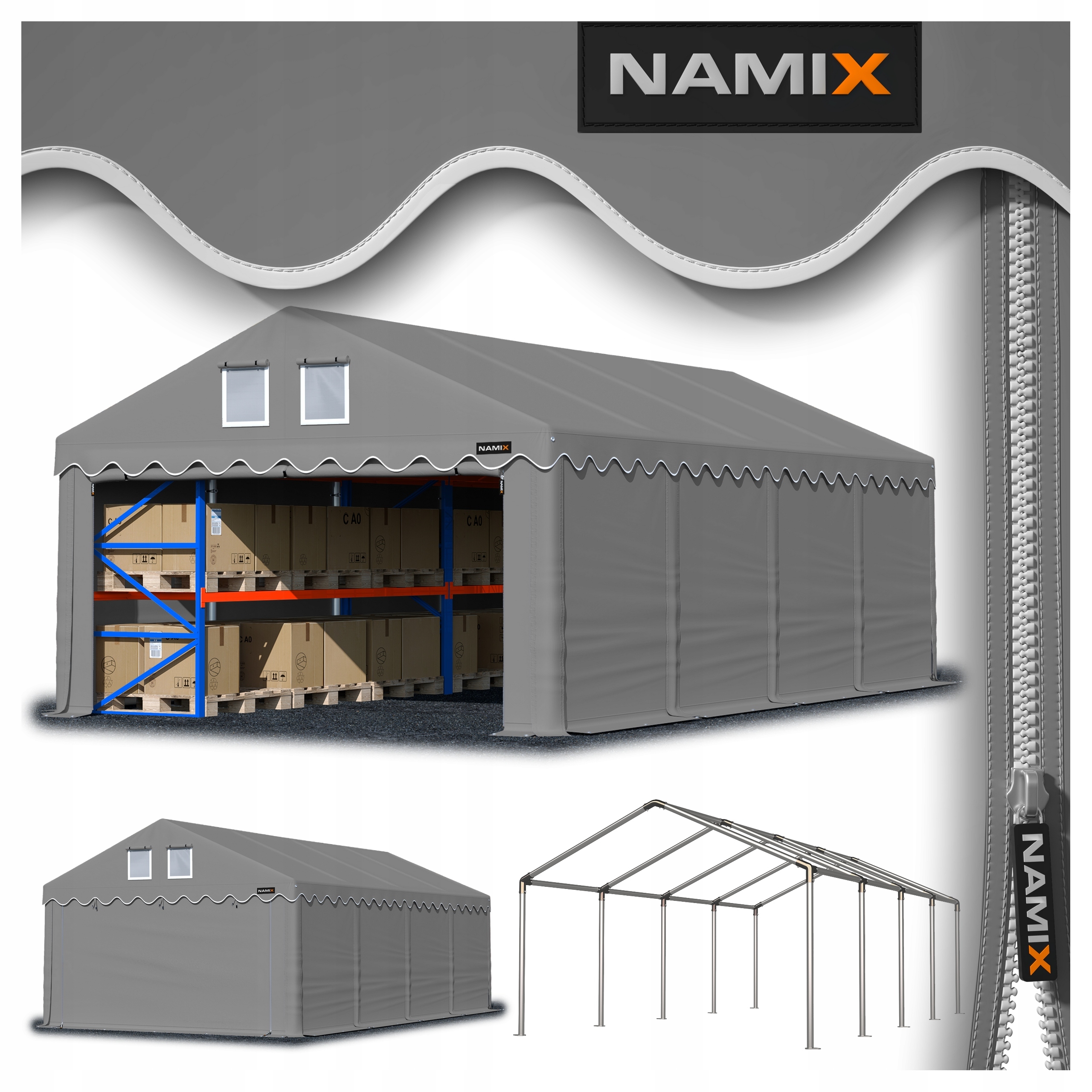 Namiot Comfort 5x8 magazynowy Różne