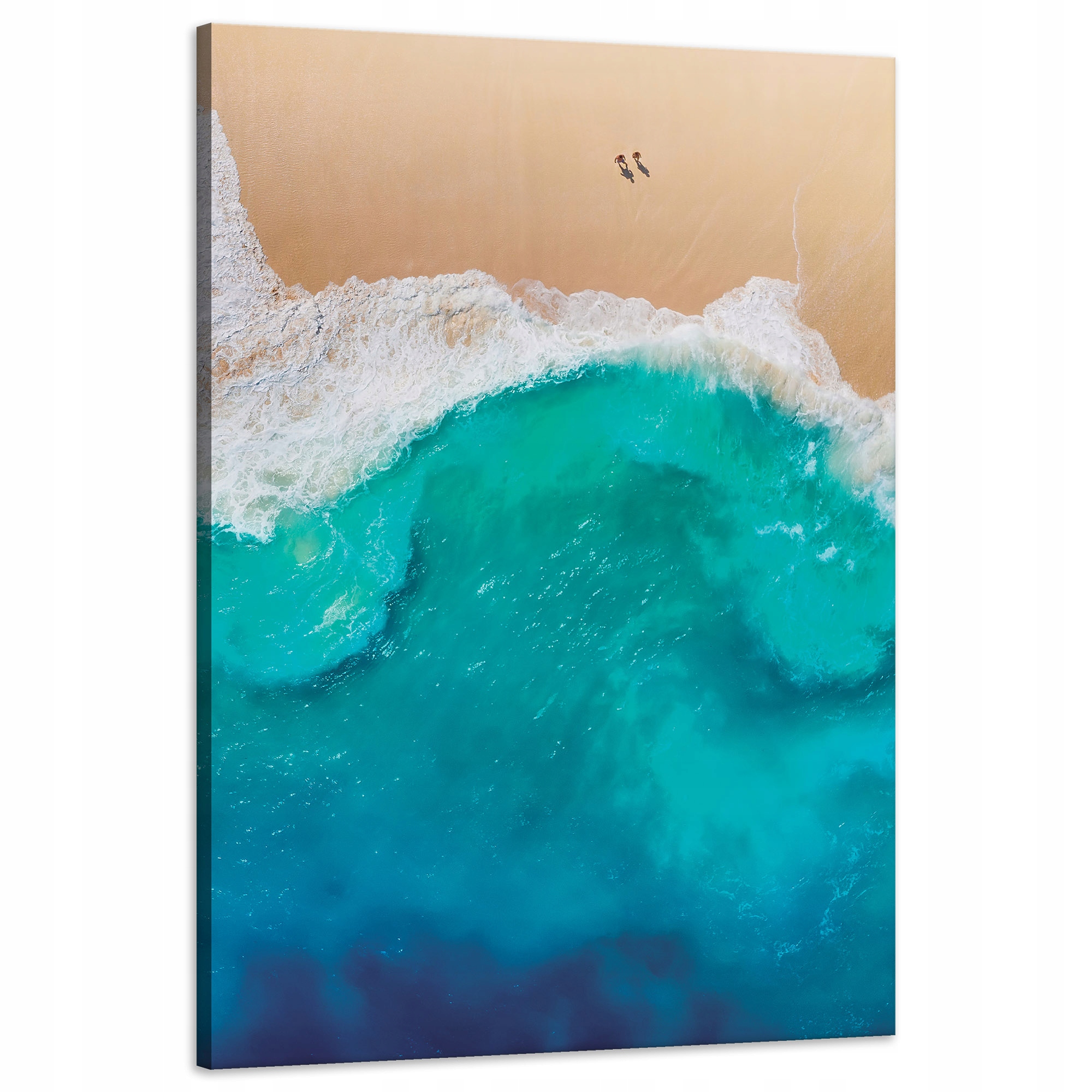 Obraz na plátně Pláž Lidé Vlny Voda Dovolená 60x90 cm