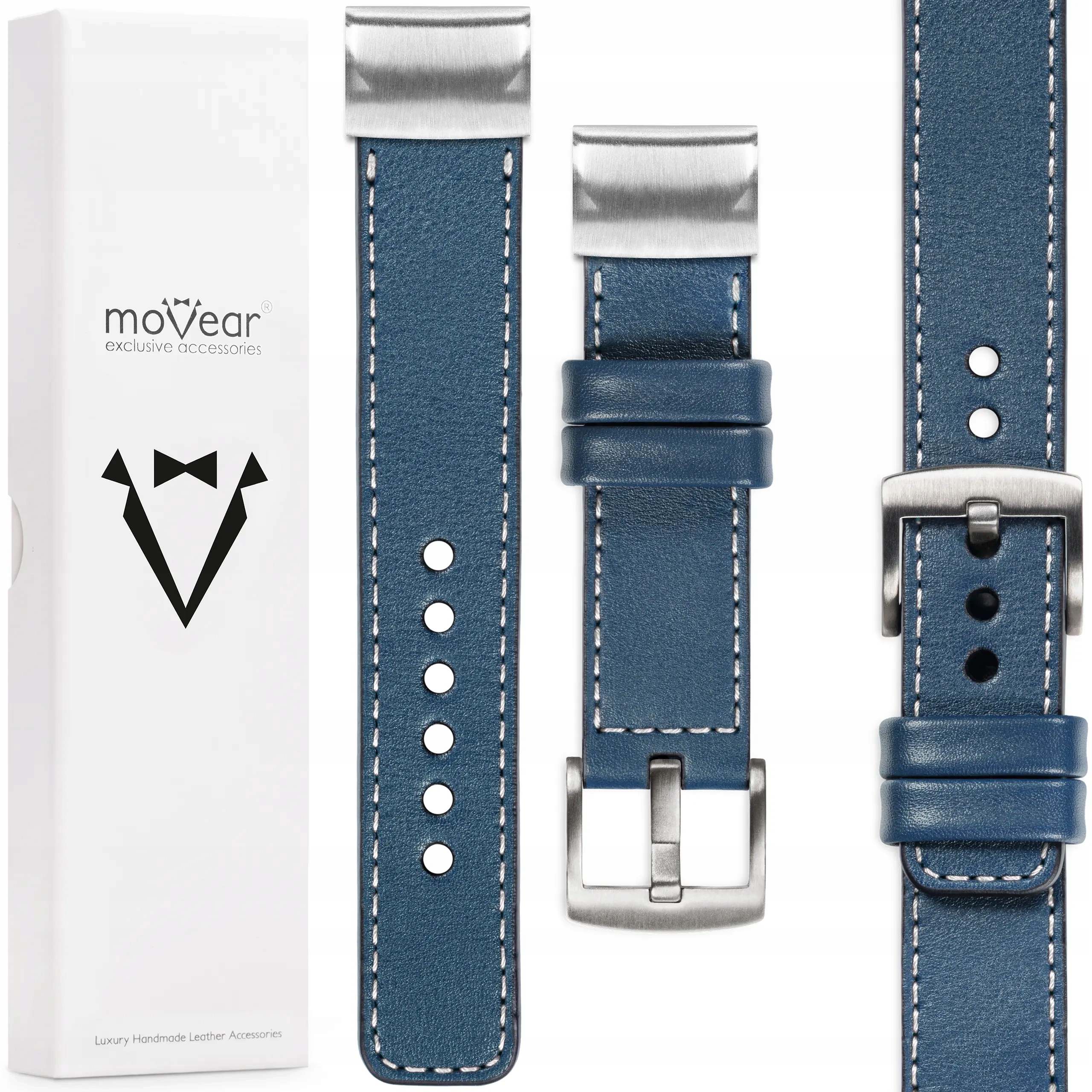 Kožený řemínek pro Garmin QuickFit 20 Fenix 8s 7s 6s 5s premium