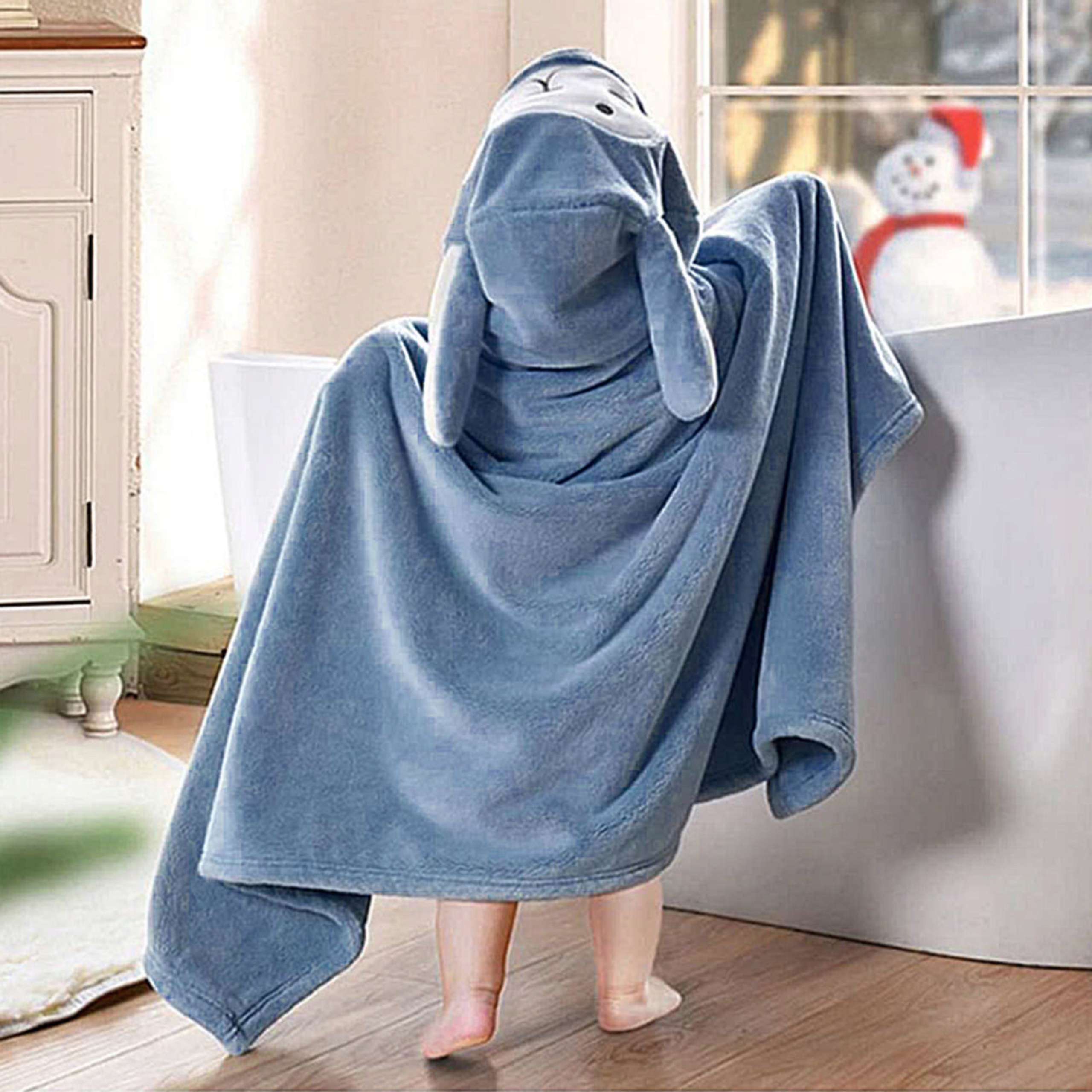 RĘCZNIK OKRYCIE KĄPIELOWE Z KAPTUREM 70X140 KĄPIELOWY PONCZO DLA DZIECI Stan opakowania oryginalne