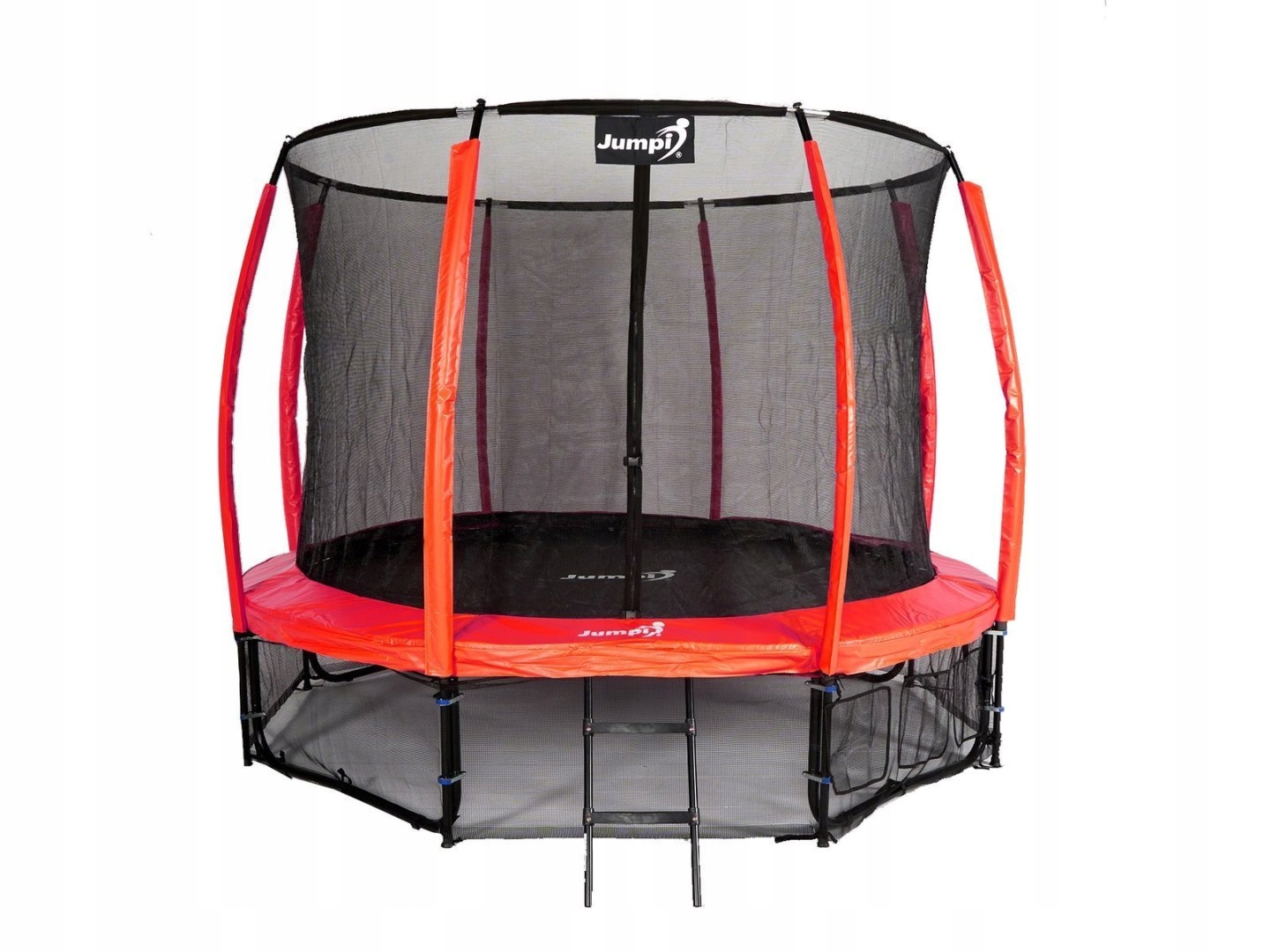 Trampolina Ogrodowa Jumpi 374cm/12FT Maxy Comfort Plus Czerwona Z Wewnętrzn