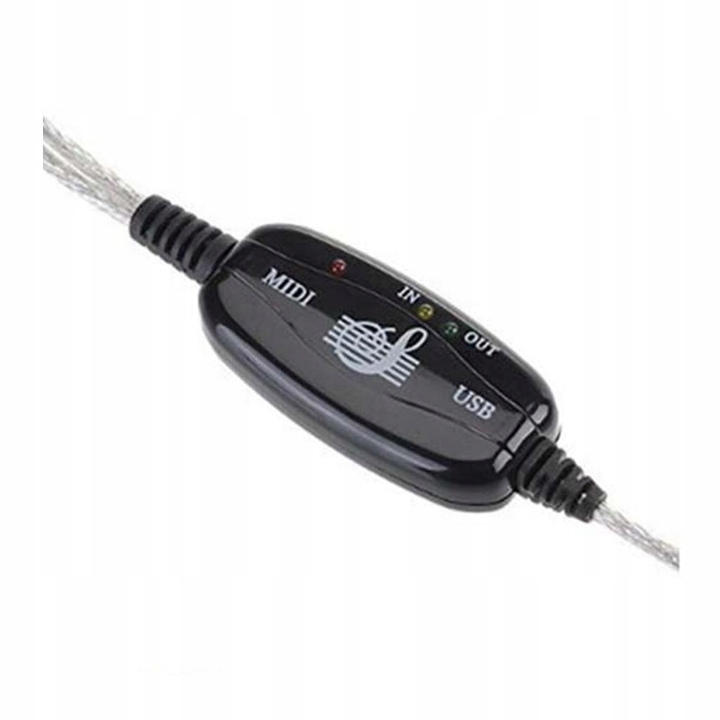 MIDI USB Konwerter klawiatury Kolor srebrny