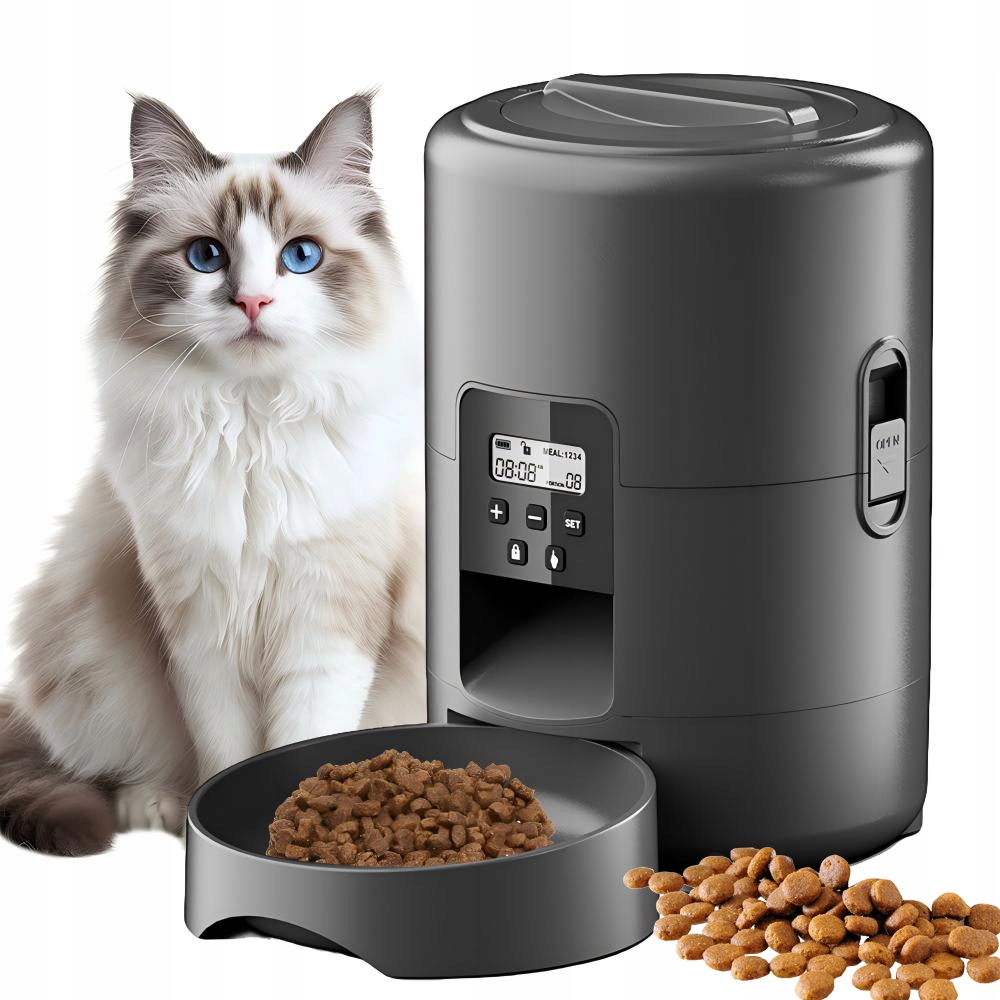 Levně Automatický Dávkovač Krmiva Pro Psa Kočku 2L Vysoká Kvalita