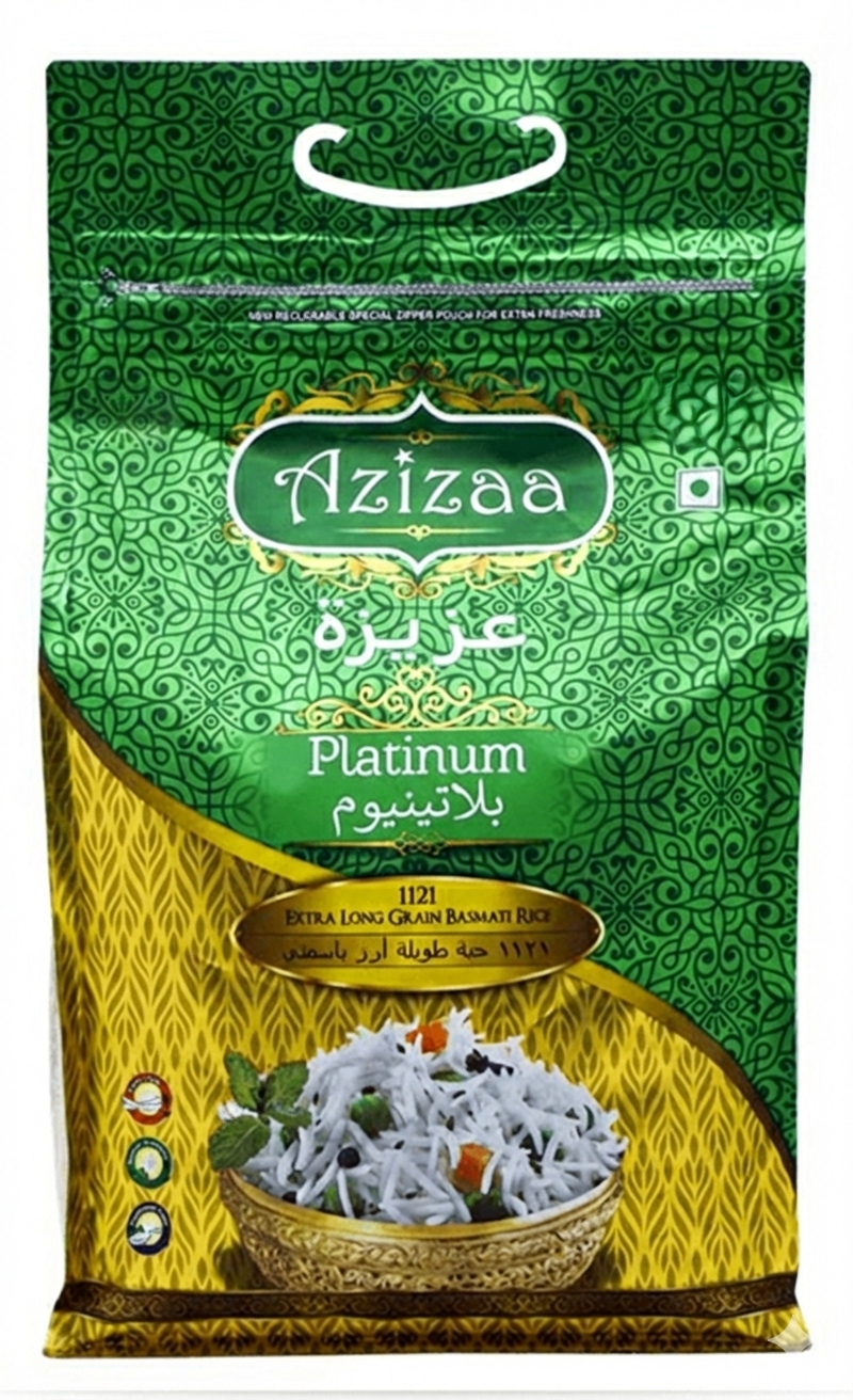 Levně Azizaa Platinum Extra Long Grain Basmati Rýže 5 Kg, spotřebujte do 08/2027