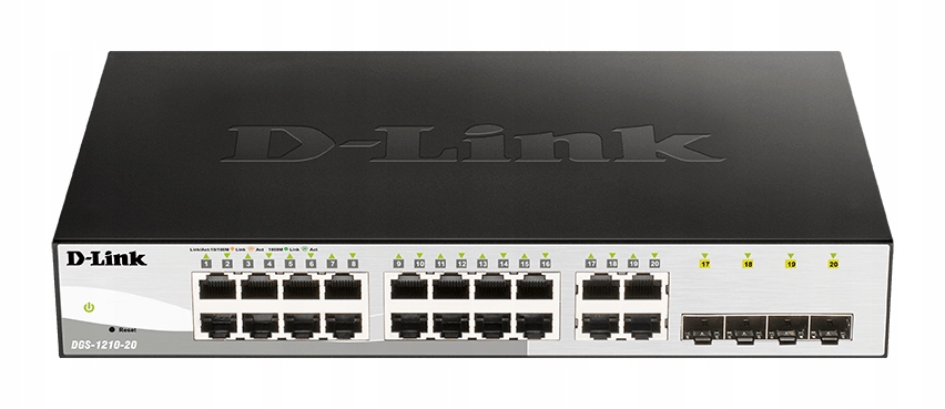 Switch Przełącznik D-Link DGS-1210-52MP 48x Gigabit PoE+ 4x Sfp Zarządzalny
