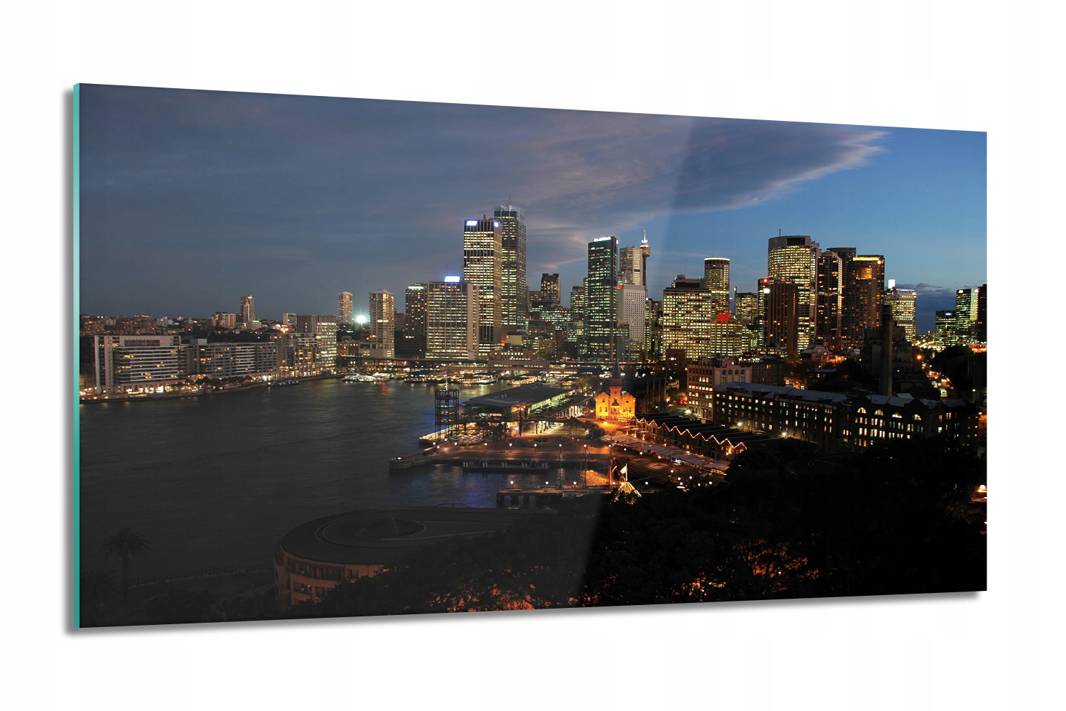 Mesto Sydney noc Foto na skle grafika 100x60