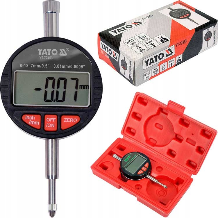 

Czujnik Zegarowy Elektroniczny 0-12,7MM YT-72453