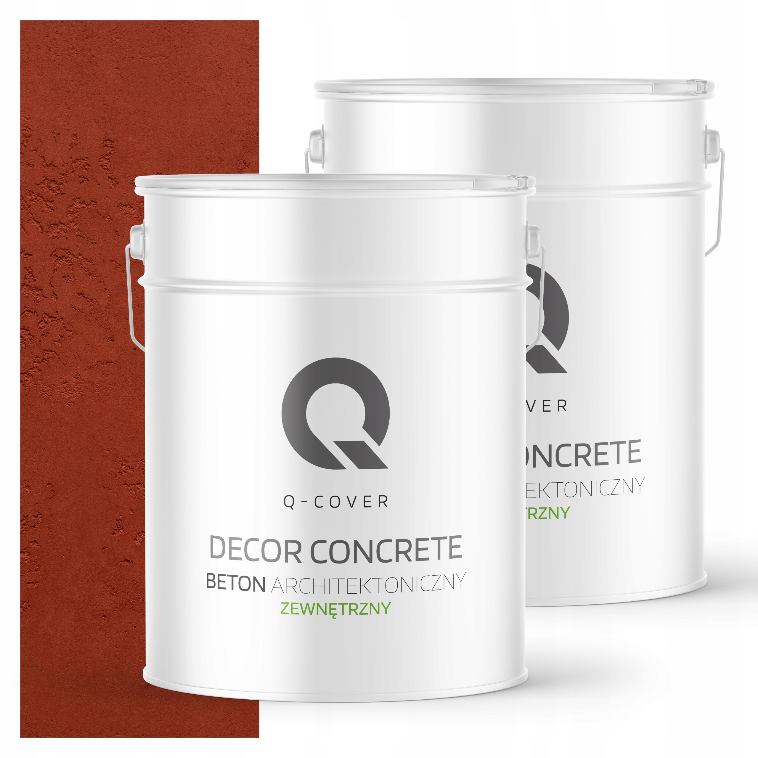 Architektonický venkovní beton 10 m2 15 kg Hotová hmota, barva Cihlová F325
