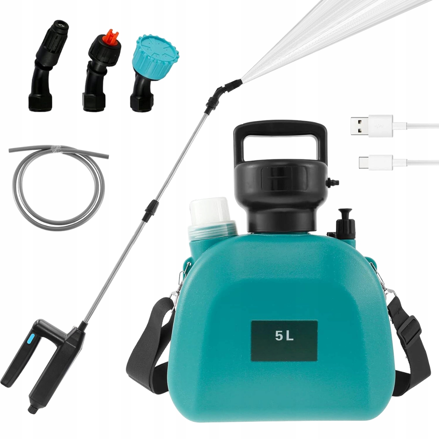 Elektrický Zádový Tlakový Postřikovač Na Rostliny 5 L