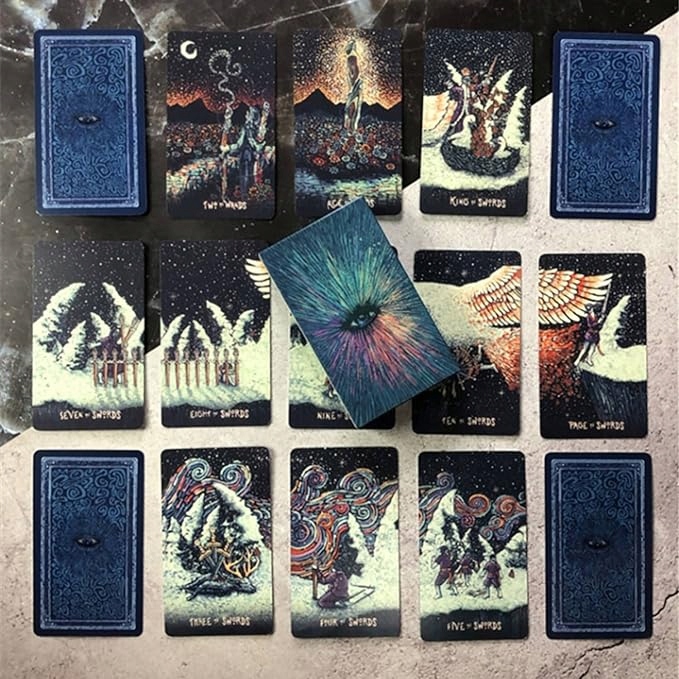 KARTY DO GRY TAROTA ZESTAW KART DO WRÓŻENIA I MEDITACJI ORACLE Minimalna liczba graczy 1