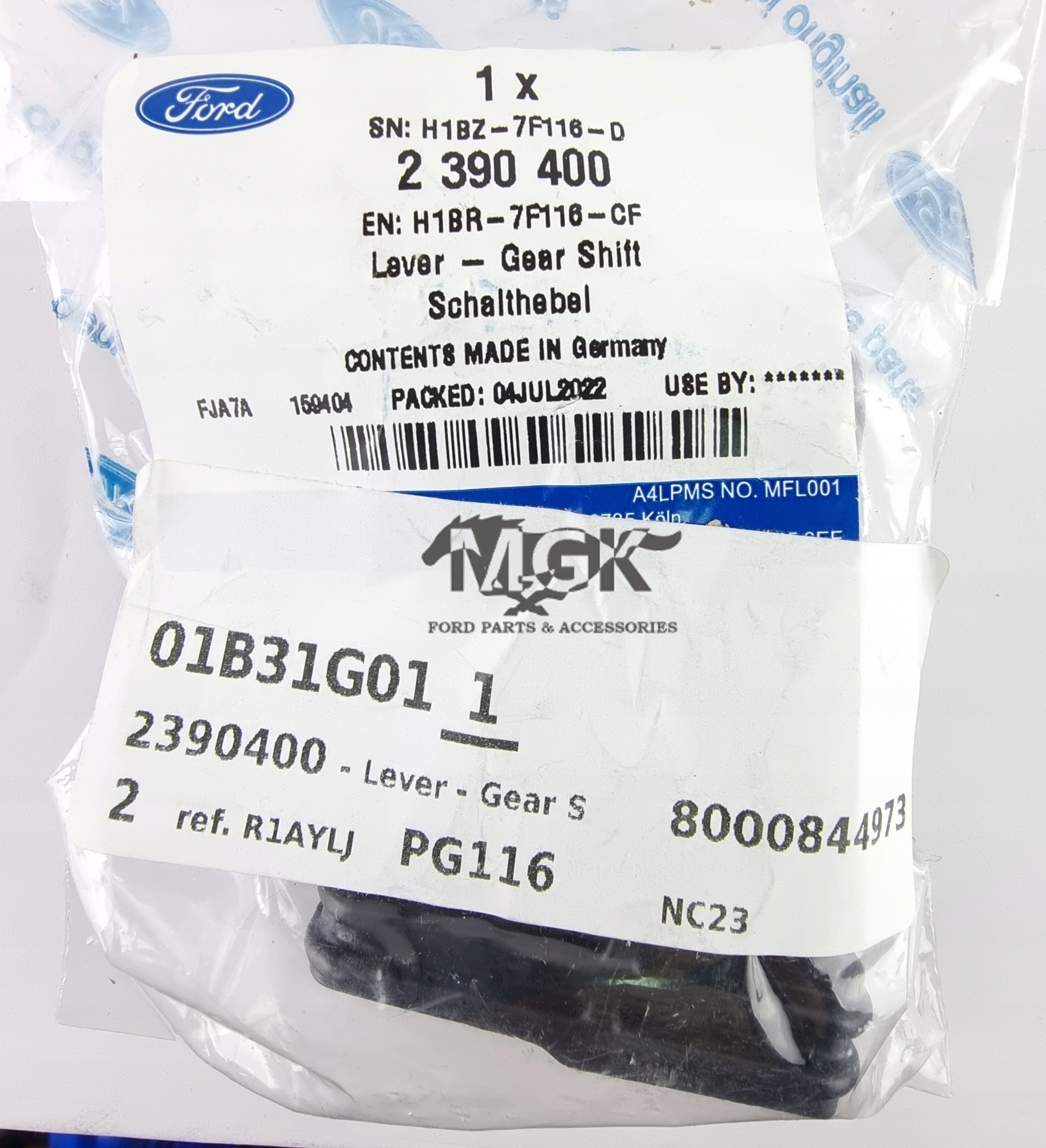 MOCOWANIE WYBIERAKA SKRZYNI BIEGÓW ECOSPORT FOCUS _ 2390400 _ H1BR-7F116-CF Numer katalogowy części 2390400