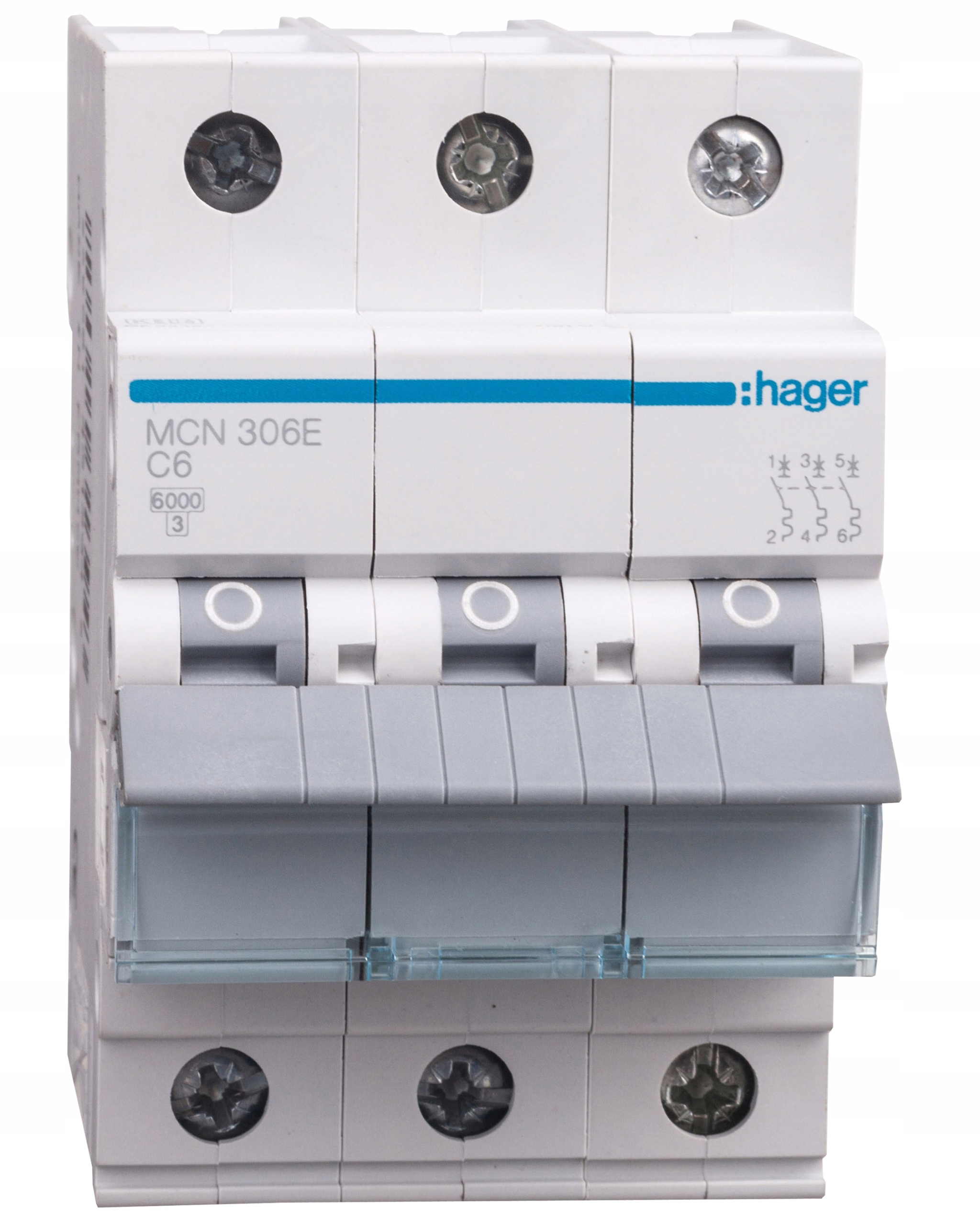 Přepěťový jistič 6kA C 3-pólový 6A MCN306E