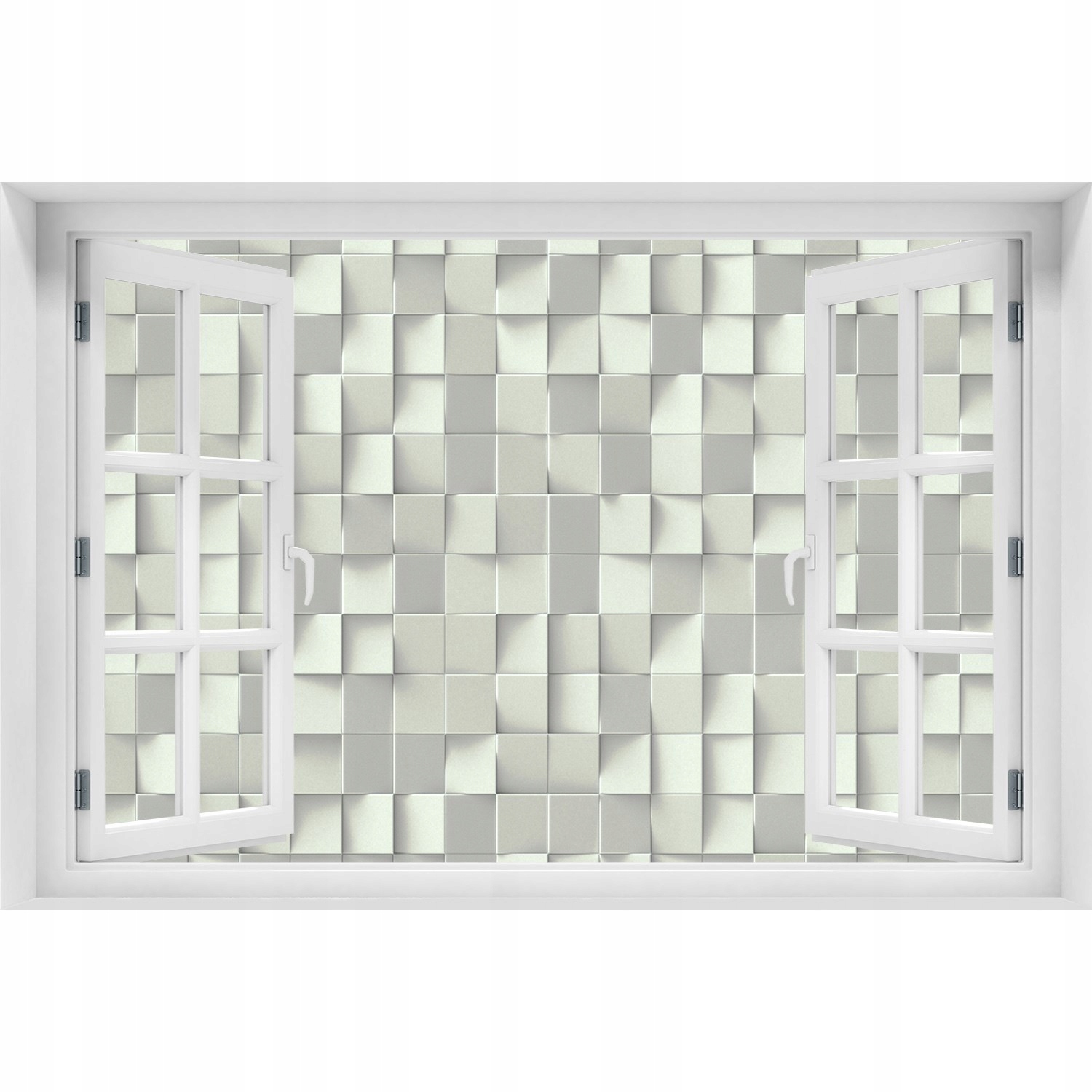 

3D Okno Naklejka ścienna Geometryczne tło 150x100