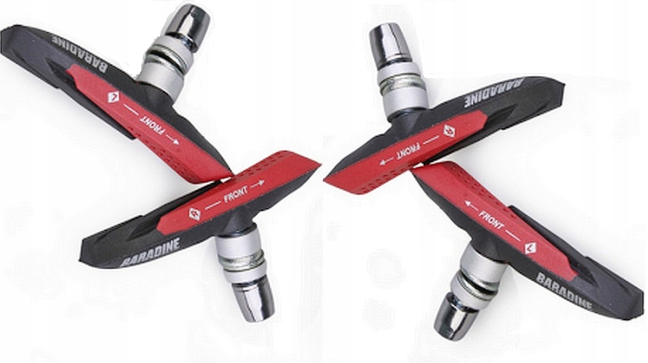 KLOCKI HAMULCOWE ROWEROWE V-BRAKE 2xKOMPLET 2xKOŁA