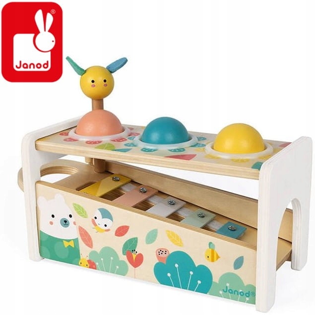 KULODROM DREWNIANE CYMBAŁKI z Przebijanką Janod 1+ Rodzaj cymbałki