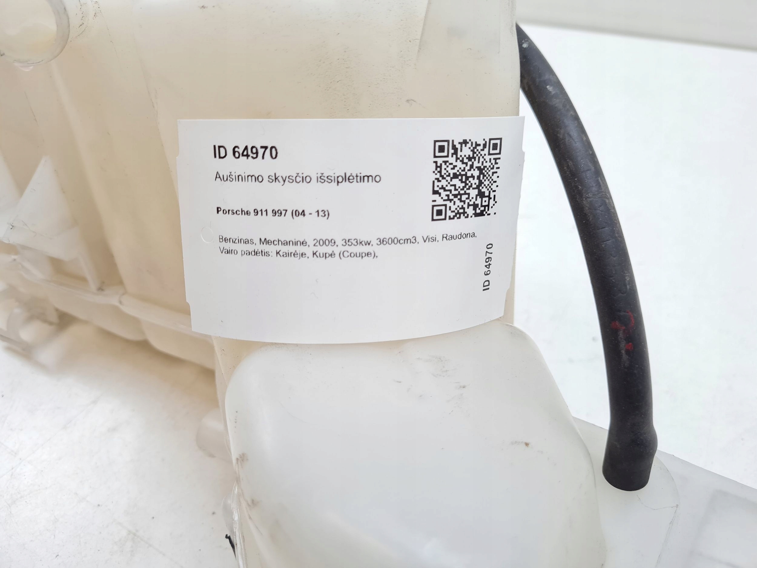 2009 PORSCHE 911 997 бачок расширительный