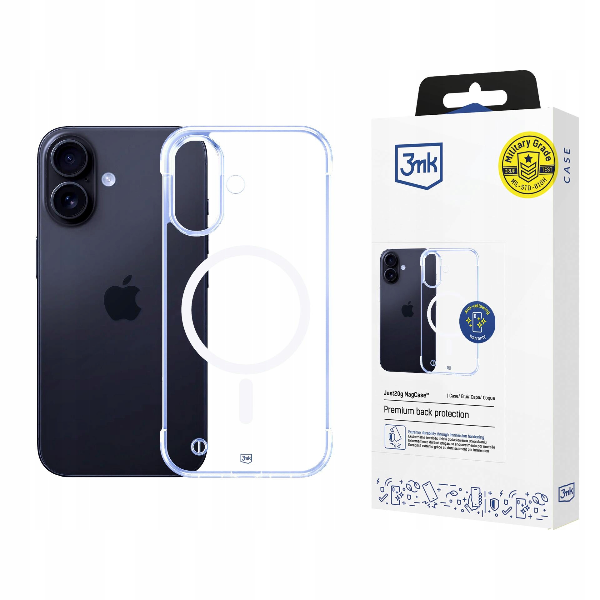 3MK Magcase Case Do Apple Iphone 16 Bezpieczeństwo Z Systemem Zderzeniowym