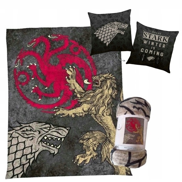 Koc Gra O Tron 150x200 Poduszka Game Of Thrones Ciepły Miękka Narzuta