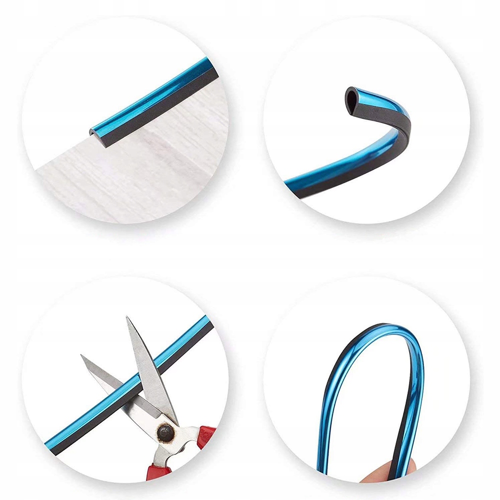 10x LISTWA TAŚMA OZDOBNA TUNINGOWA DO SAMOCHODU AUTA NAWIEWU TUNINGU 20 CM Producent inny