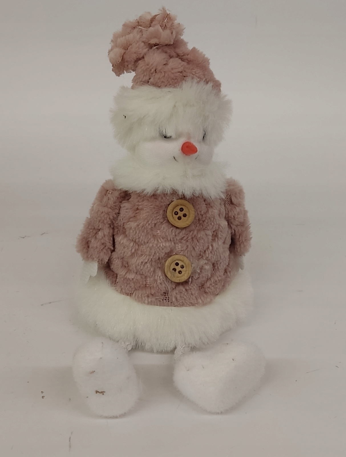 BAŁWANEK PAJACYK SIEDZĄCY DEKORACJA 18CM ŚWIĘTA