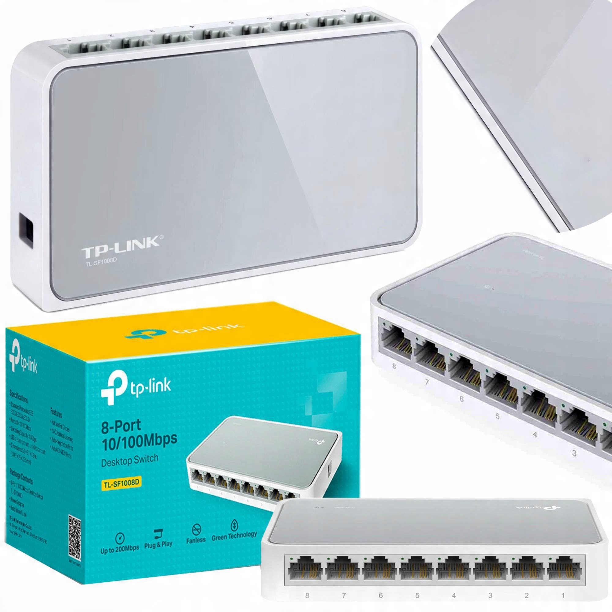 

Tp-link TL-SF1008D Mini Switch 8 Portów 200Mbps