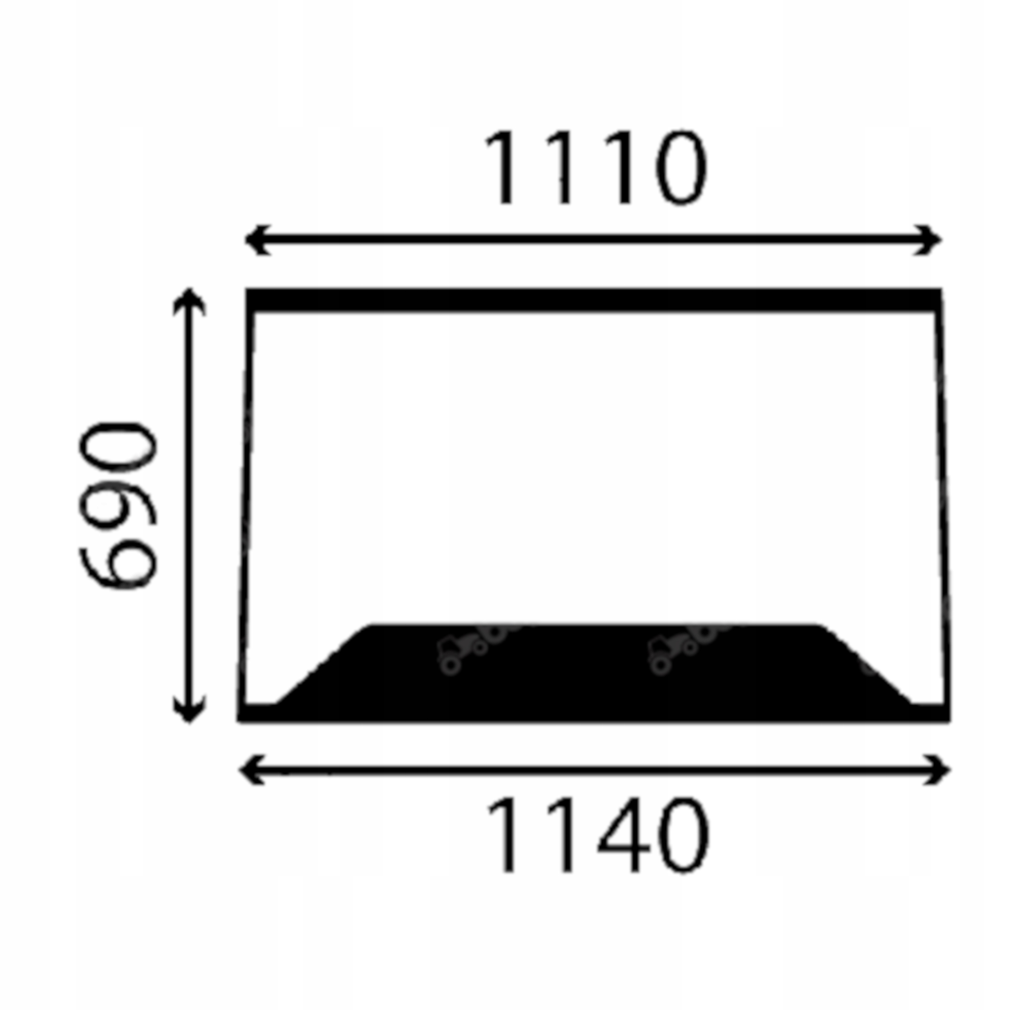 Cat sklo zadní 291-4815 (3727)