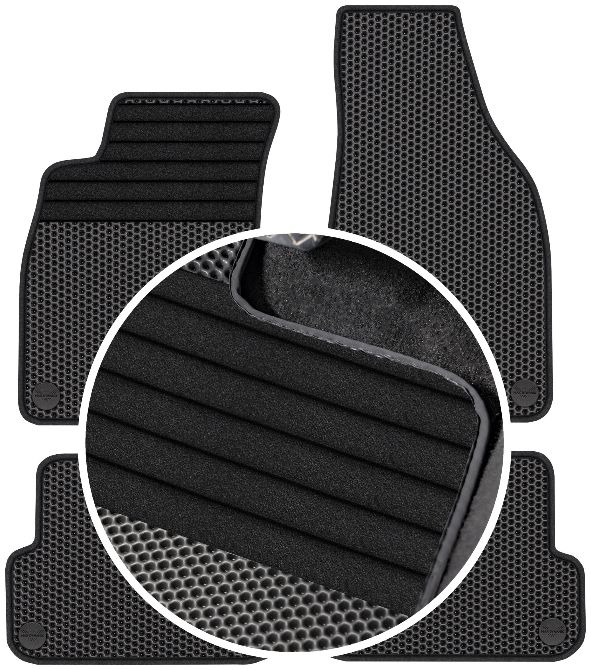 Seat Exeo 2008-2013 Gumové rohože Eva Eternity Posilnenie XXL