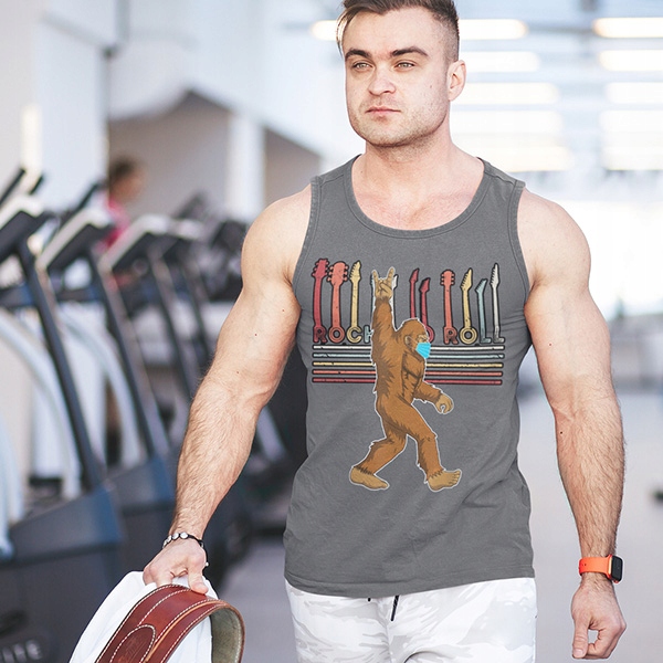 TANK TOP HORROR/ROCK BIGFOOT ROCK ON Rozmiar S