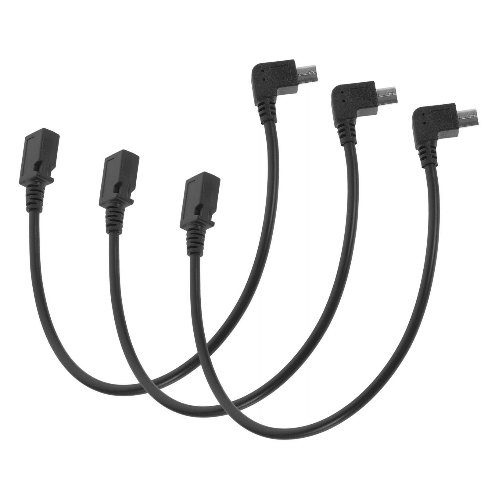 3 SZT. WYTRZYMAŁY KABEL MICRO USB 90 STOPNI DO ŁADOWANIA TELEFONU I PRZESYŁU DANYCH