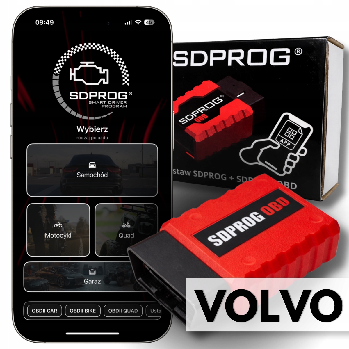 Volvo Diagnostický Nástroj Rozhranie OBD2 Sdprog Dpf Program Android iOS