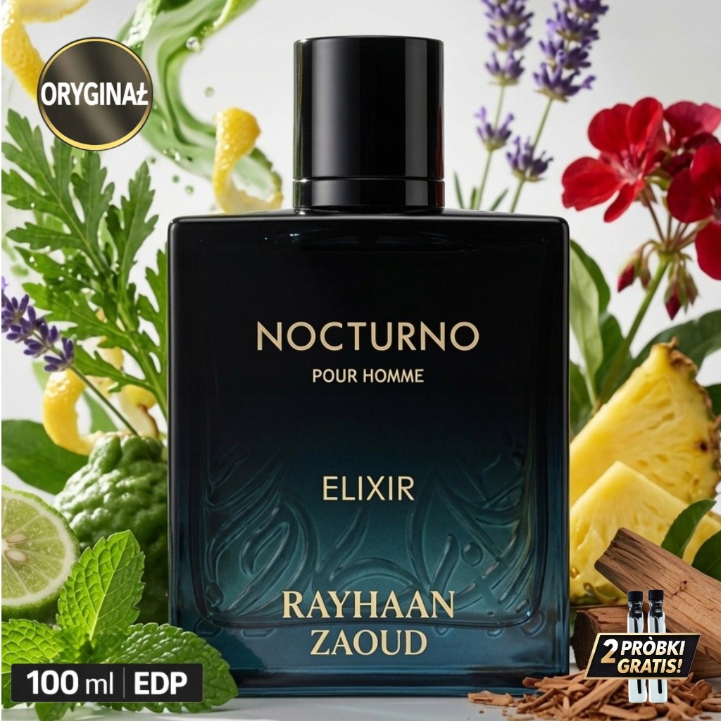 Parfém Rayhaan Nocturno Elixir 100 ml 2 vzorky Dárek