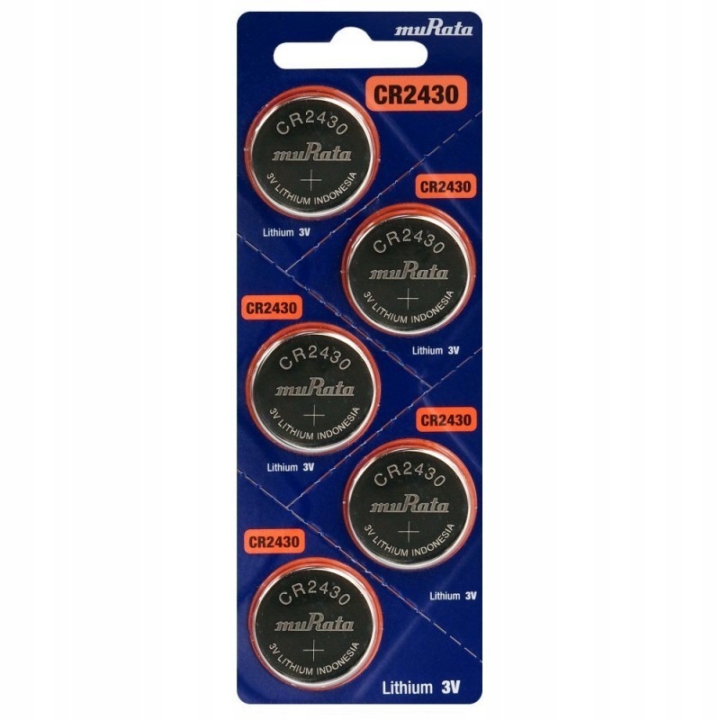 

5 x bateria litowa Murata Cr 2430