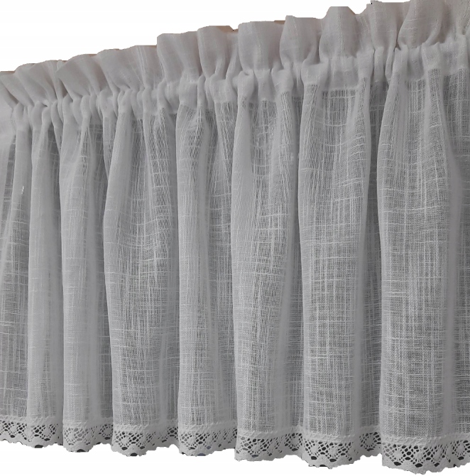 

zazdrostka biała koronka 130x40cm