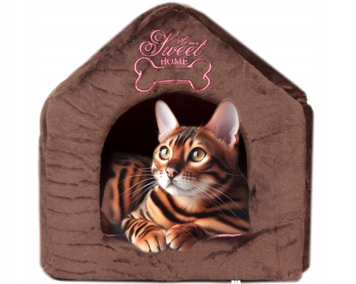 Levně Domeček Budka Pelíšek kotec potah pro kočky kočku