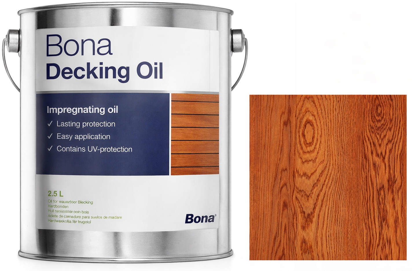 Bona Decking Oil Mahagón 2,5L olej na terasy a vonkajšie drevo