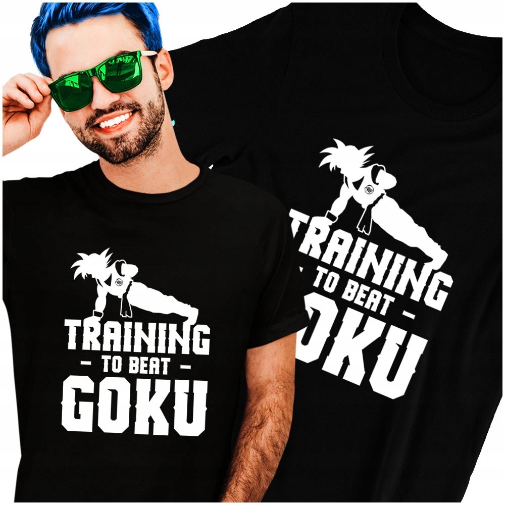

Training to beat Goku Koszulka Śmieszna L