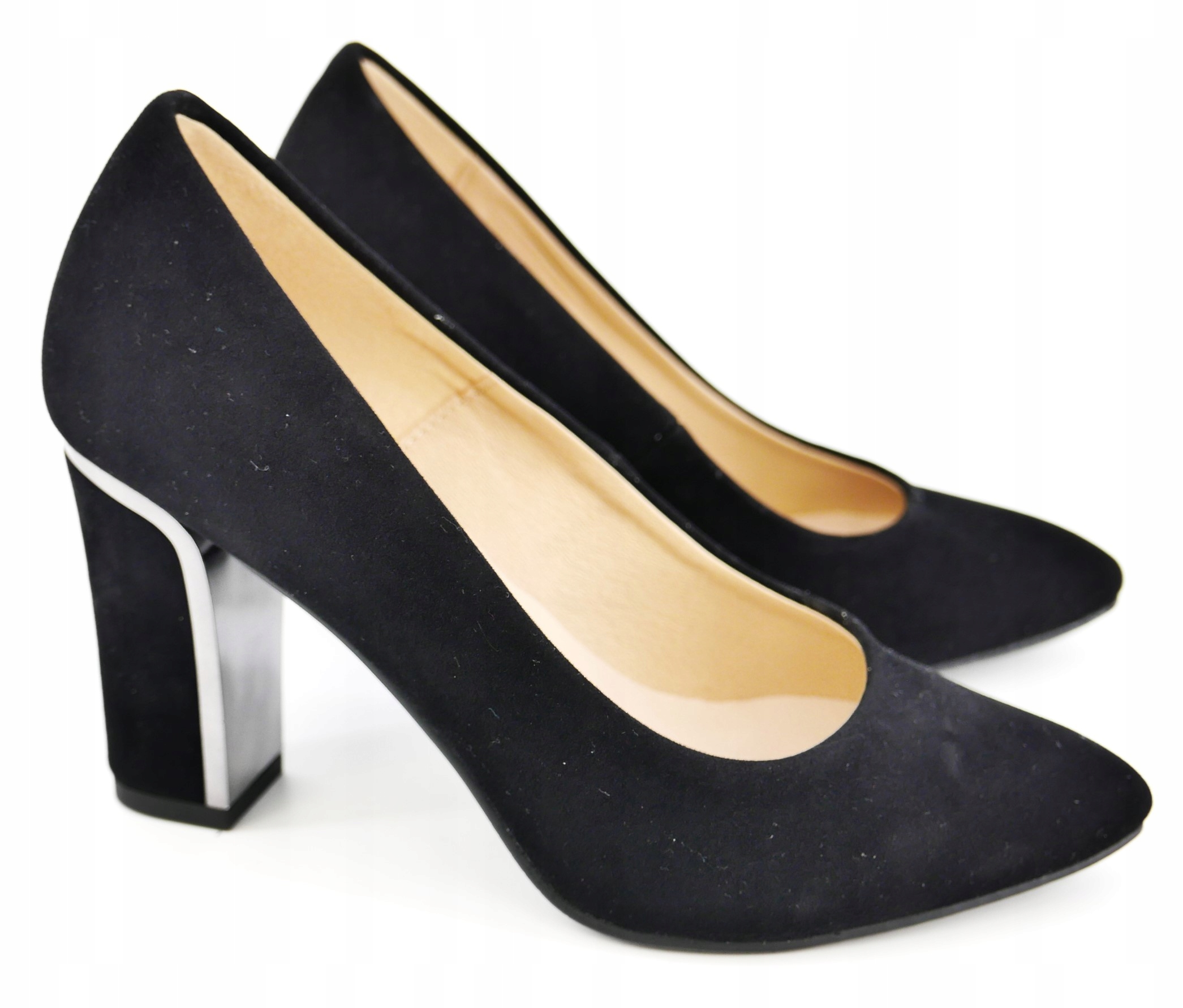 AGA BUT POLSKIE CZÓŁENKA CZARNE EKO ZAMSZ R40