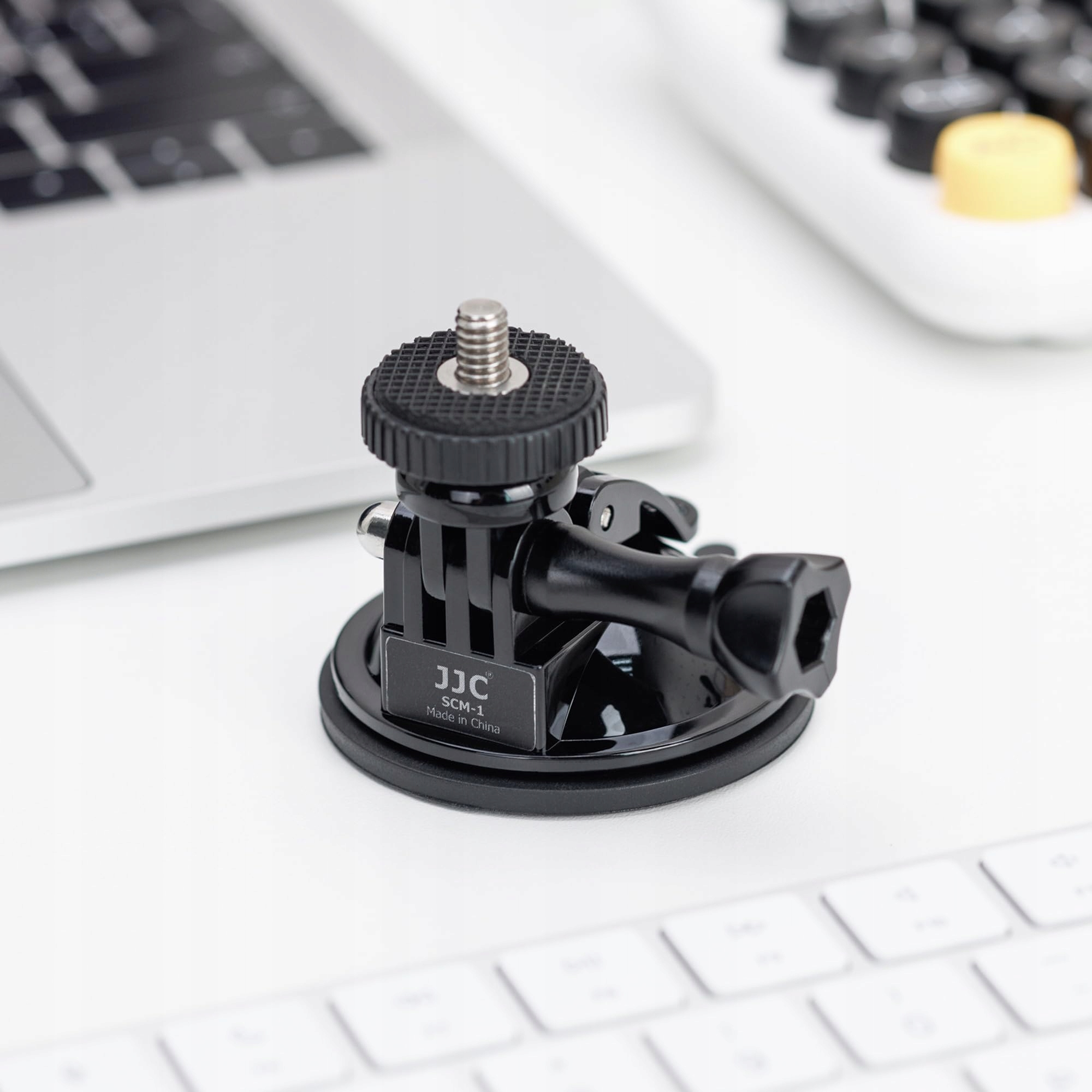 Uchwyt Przyssawka Do Kamery Sportowej GoPro DJI Mikrofon LED Auto JJC — miniatura 2