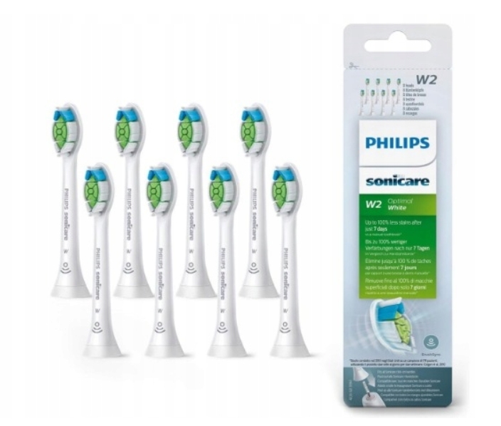 8x Końcówki Do Philips Sonicare W2 Diamond Clean Optimal White