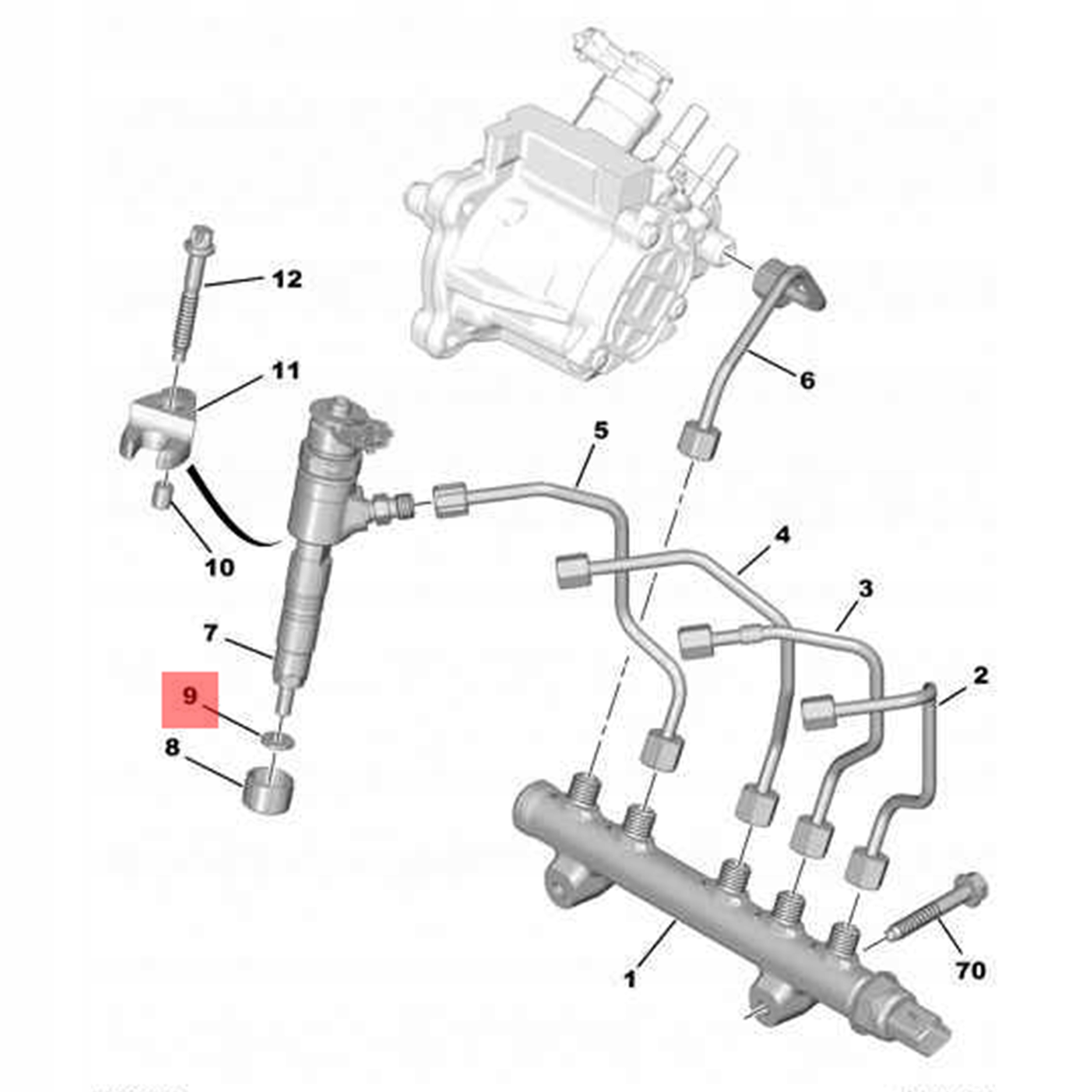 BOSCH F00VC17504 PODKŁADKA TERMICZNA WTRYSKU x4 Typ silnika Diesel