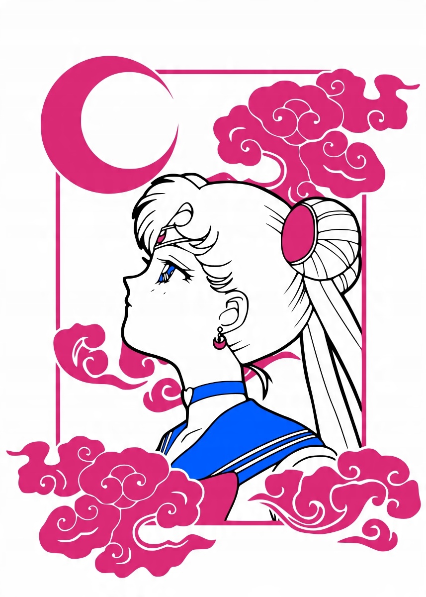 

Naprasowanka Sailor Moon Anime Naklejka Na Odzież