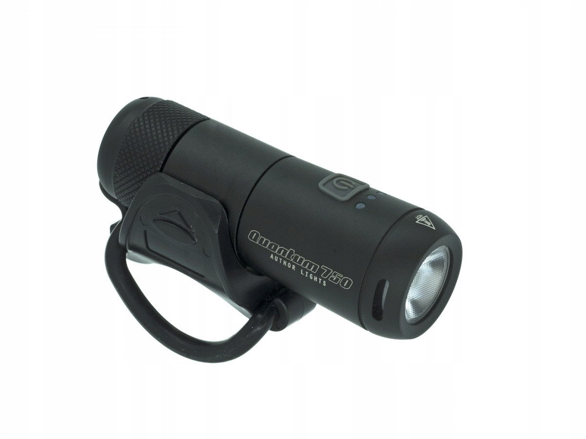 Přední cyklistická lampa Author Quantum 750lm L-run Usb černá