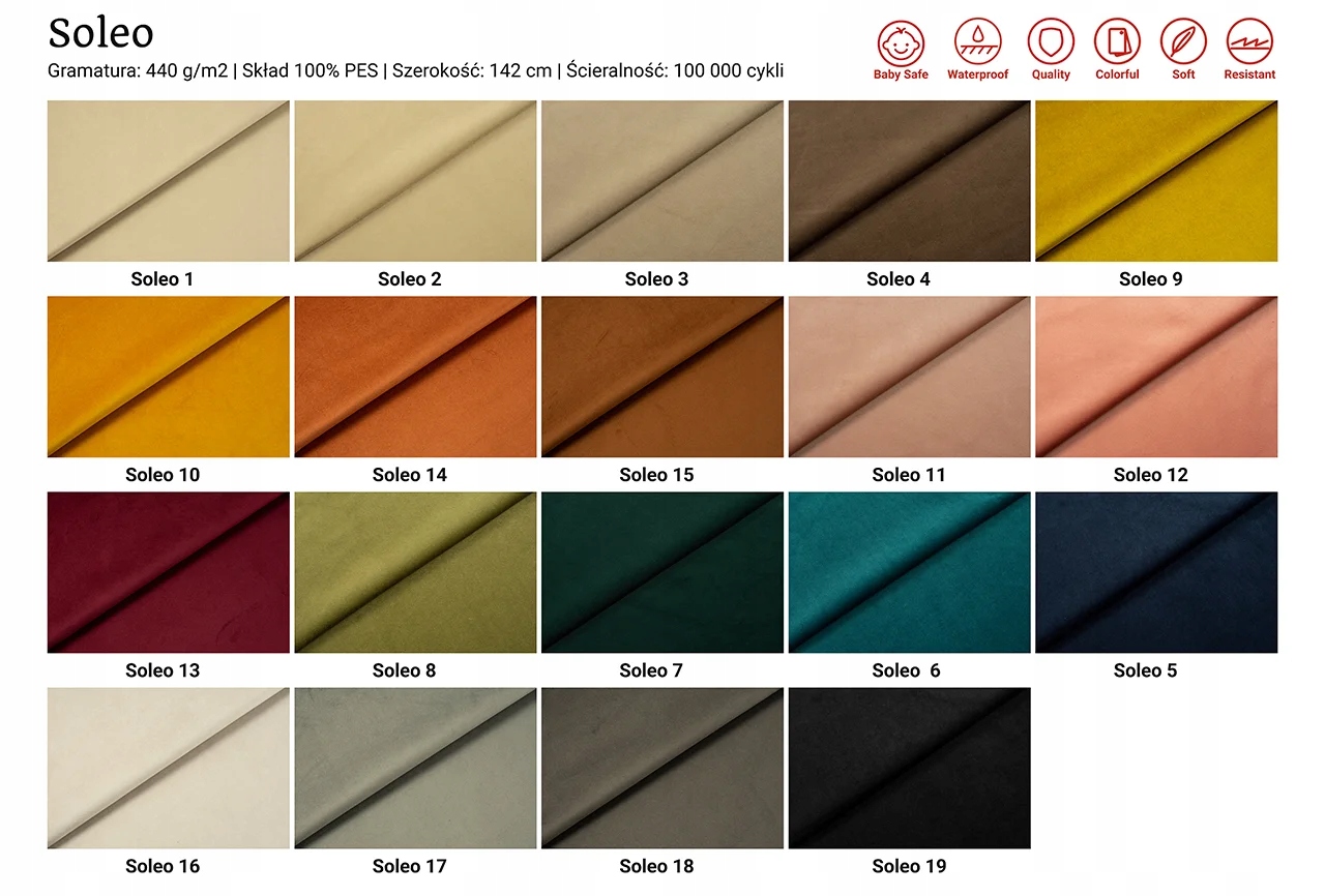 Kanapa sofa VIOLE BOUCLE rozkładana z funkcją spania i pojemnik na pościel Stan opakowania oryginalne